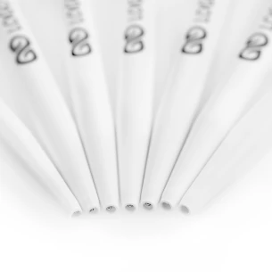 Caneta esferográfica Roma White - Vermelho