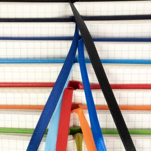 Notatnik w kratkę Asturias - Czerwony