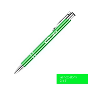 Caneta esferográfica Cosmo - Verde claro