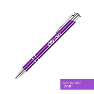 Caneta esferográfica Cosmo - Roxo escuro