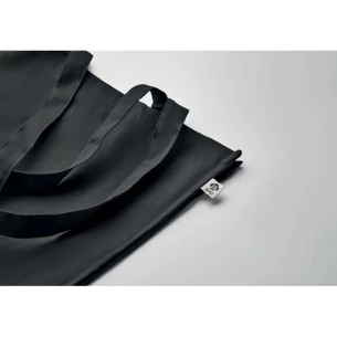 Saco de algodão orgânico BENTE COLOUR - Preto