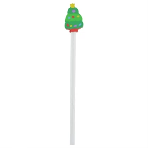 Lápis de Natal com borracha - Verde