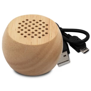 Altifalante sem fios de madeira 3W Mae -wood