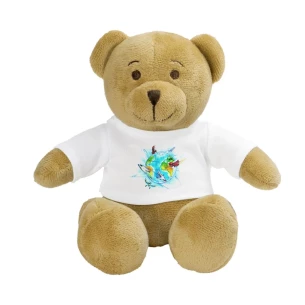 Urso de pelúcia Siddy Honey - castanho claro