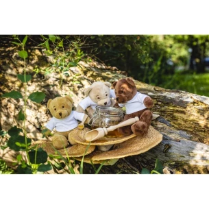 Urso de pelúcia Siddy Honey - castanho claro
