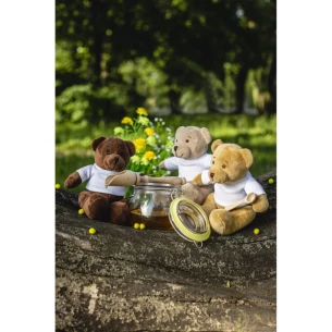 Urso de pelúcia Siddy Honey - castanho claro