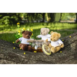 Urso de pelúcia Siddy Honey - castanho claro