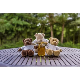 Urso de pelúcia Siddy Honey - castanho claro