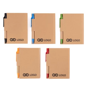 Bloco de notas Eco1 com caneta - Verde