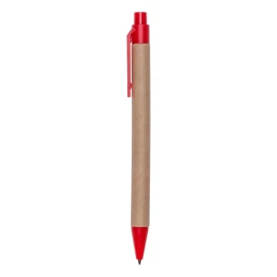 Bloco de notas Eco2 com caneta - Vermelho