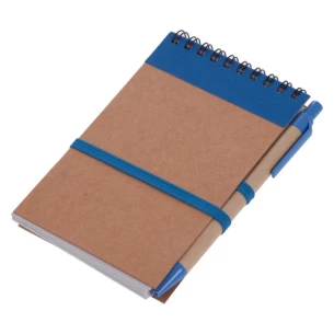 Bloco de notas Eco2 com caneta - Azul