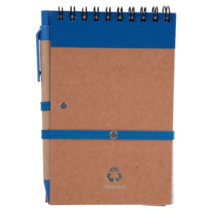 Bloco de notas Eco2 com caneta - Azul