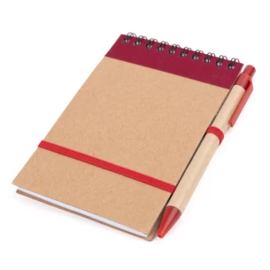 Bloco de notas Eco2 com caneta - Azul