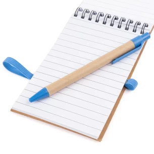 Bloco de notas Eco2 com caneta - Preto
