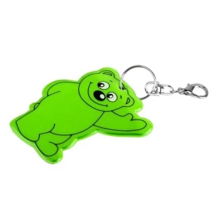 Porta-chaves refletor para ursinhos de peluche - Verde