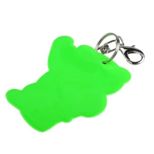 Porta-chaves refletor para ursinhos de peluche - Verde