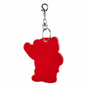 Porta-chaves refletor para ursinhos de peluche - Vermelho