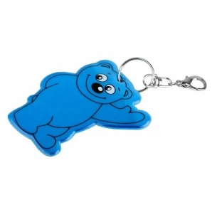Porta-chaves refletor para ursinhos de peluche - Azul