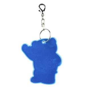 Porta-chaves refletor para ursinhos de peluche - Azul