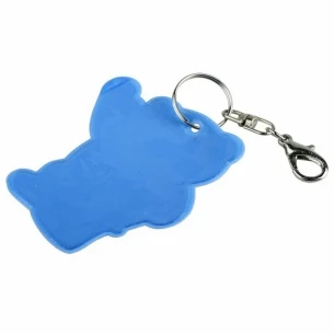 Porta-chaves refletor para ursinhos de peluche - Azul