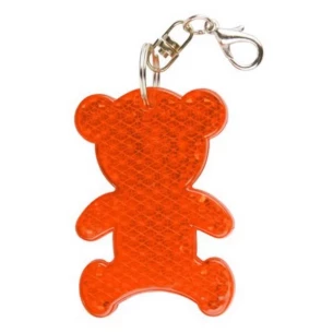 Porta-chaves de urso em plástico refletor - Laranja