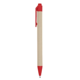 Bloco de notas Eco3 com caneta - Vermelho