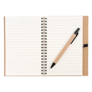 Bloco de notas Eco3 com caneta - Verde