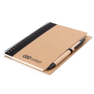 Bloco de notas Eco3 com caneta - Verde