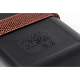 Caixa de pequeno-almoço 1 L, tampa em bambu - Preto