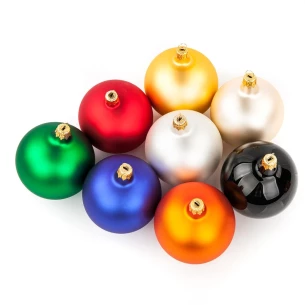 Bola de Natal de 80 mm - Ecru