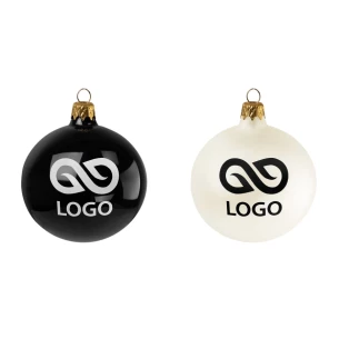 Bola de Natal de 80 mm - Ecru