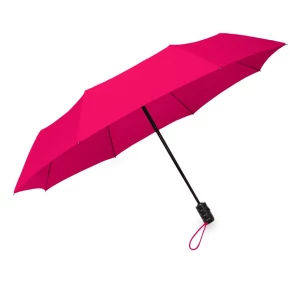 Guarda-chuva dobrável LEEDS, automático - Rosa