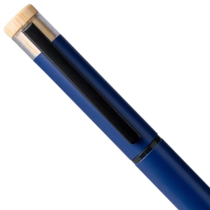 Conjunto de escrita Scriptoria, caneta esferográfica e caneta de tinta - azul