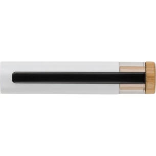 Conjunto de escritório Scriptoria, caneta esferográfica e caneta de tinta - branco