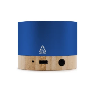 Altifalante sem fios de 3 W em alumínio reciclado - Jaquann - azul-marinho