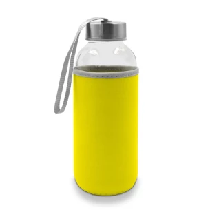 Garrafa de vidro de 420 ml Bob - amarela