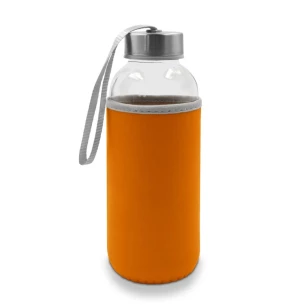 Garrafa de vidro Bob de 420 ml - laranja