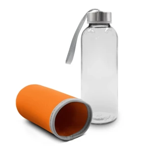Garrafa de vidro Bob de 420 ml - laranja