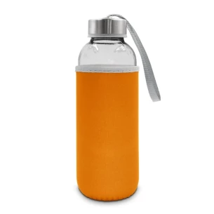 Garrafa de vidro Bob de 420 ml - laranja
