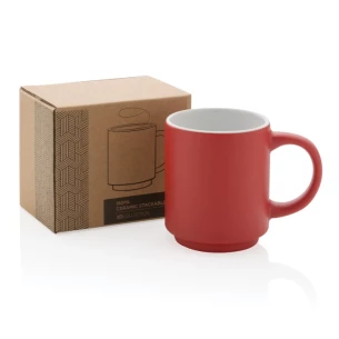 Caneca de cerâmica Echo - Vermelha