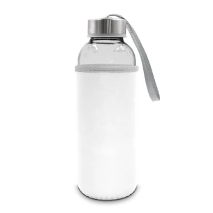 Garrafa de vidro de 420 ml Bob - branca