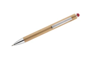 Caneta tátil de bambu TUSO - vermelha