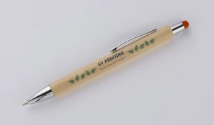 Caneta tátil de bambu TUSO - vermelha