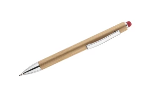 Caneta tátil de bambu TUSO - vermelha