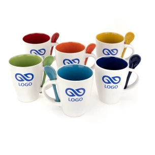 Caneca com colher - Colher - Amarelo