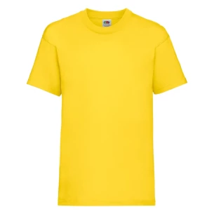 T-shirt para criança FOTL ValueWeight - Amarelo