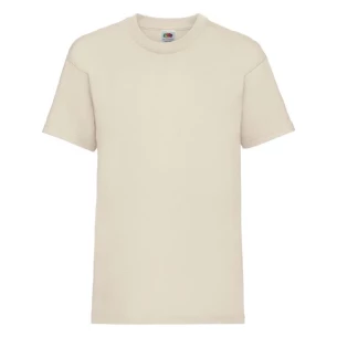 T-shirt para criança FOTL ValueWeight - Creme