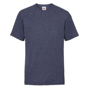 T-shirt para criança FOTL ValueWeight - Melange azul-marinho