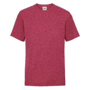 T-shirt para criança FOTL ValueWeight - Melange vermelha