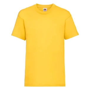T-shirt para criança FOTL ValueWeight - Amarelo escuro